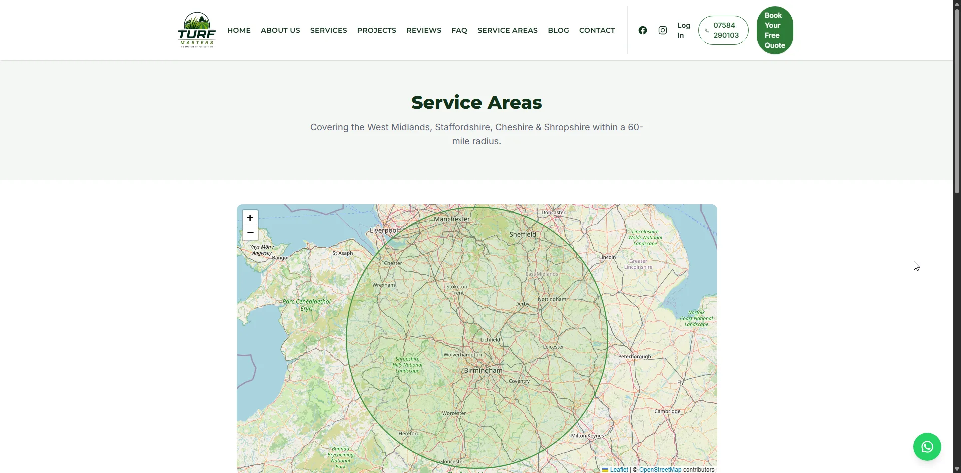 Screenshot 10 of the Turf Masters website