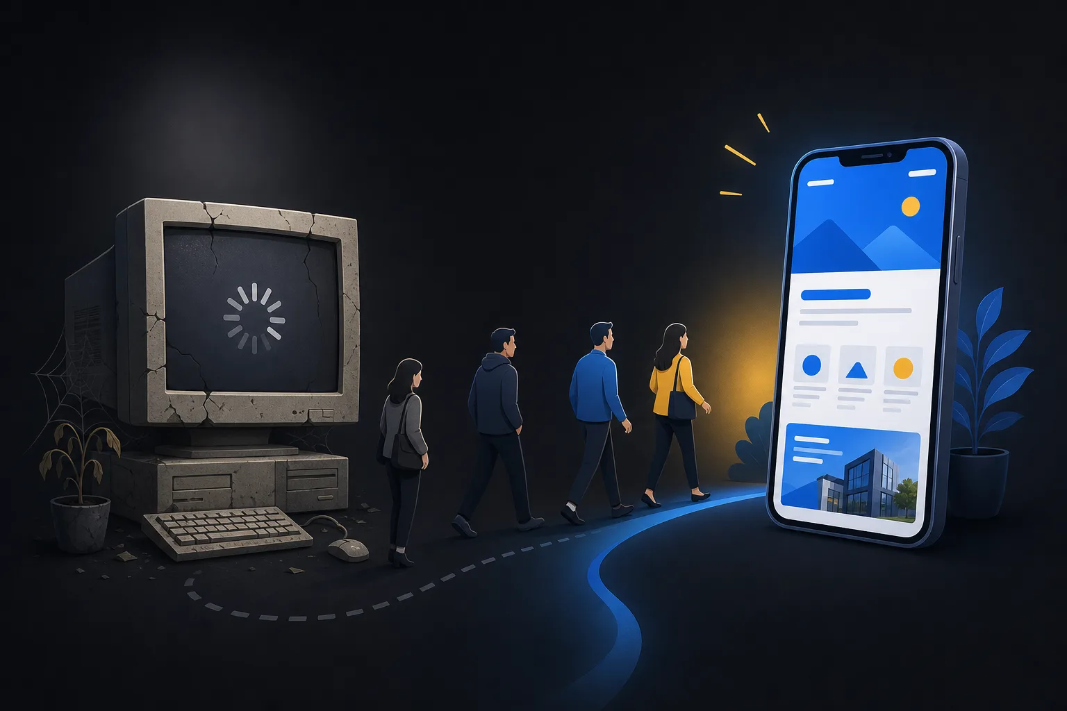 Illustration for the article: 10 Signs Your Business Website Is Costing You Customers