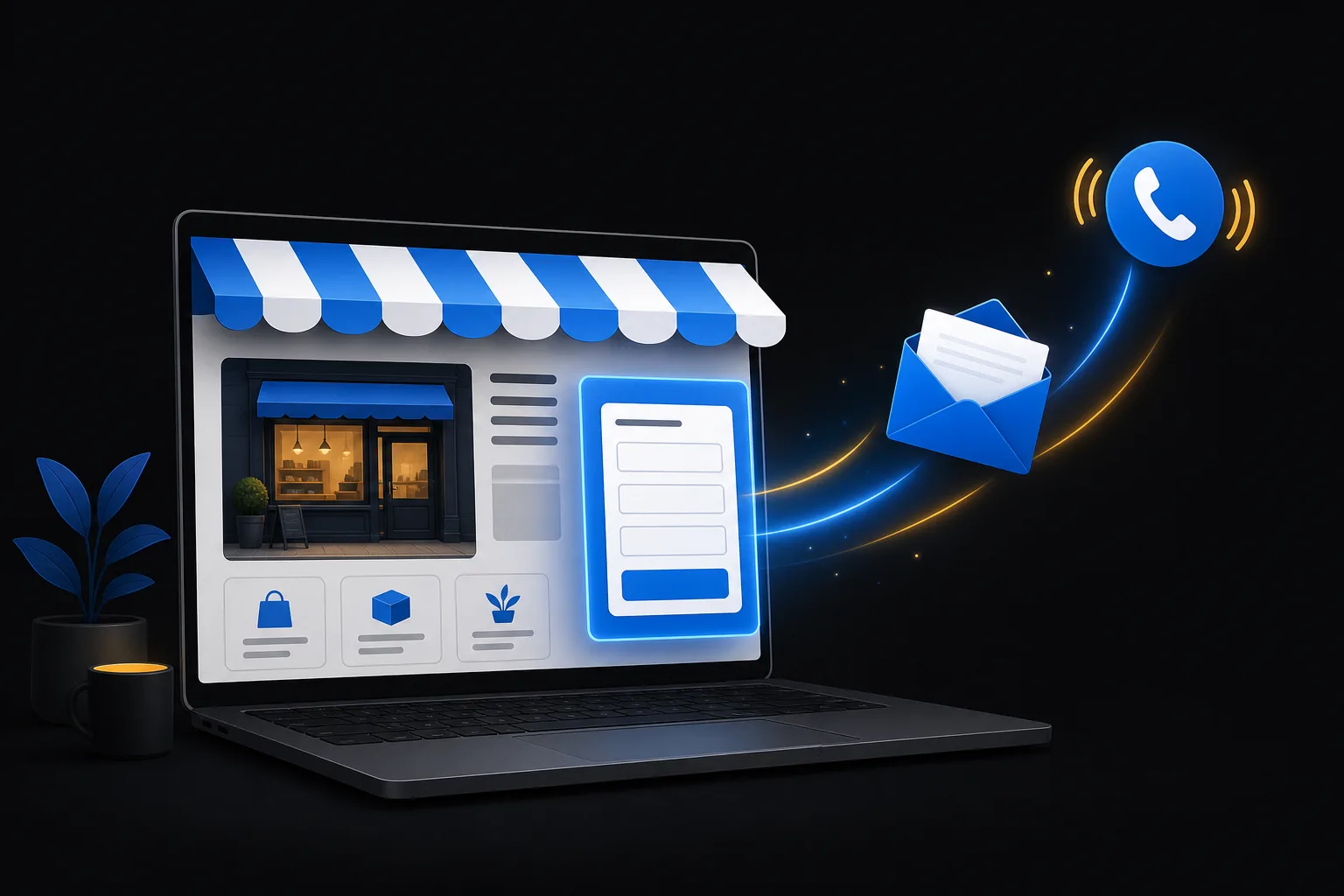 Illustration for the article: Web Design for Small Businesses: What Actually Generates Enquiries